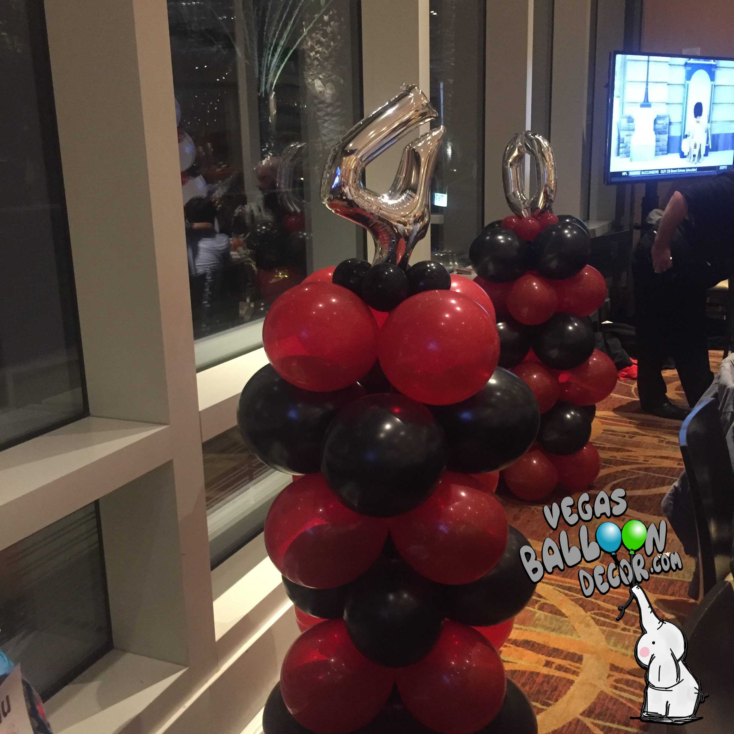 Birthday Balloon Pillars