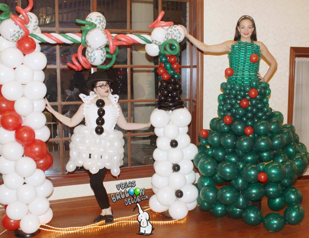 Holiday Balloon Decor and Characters